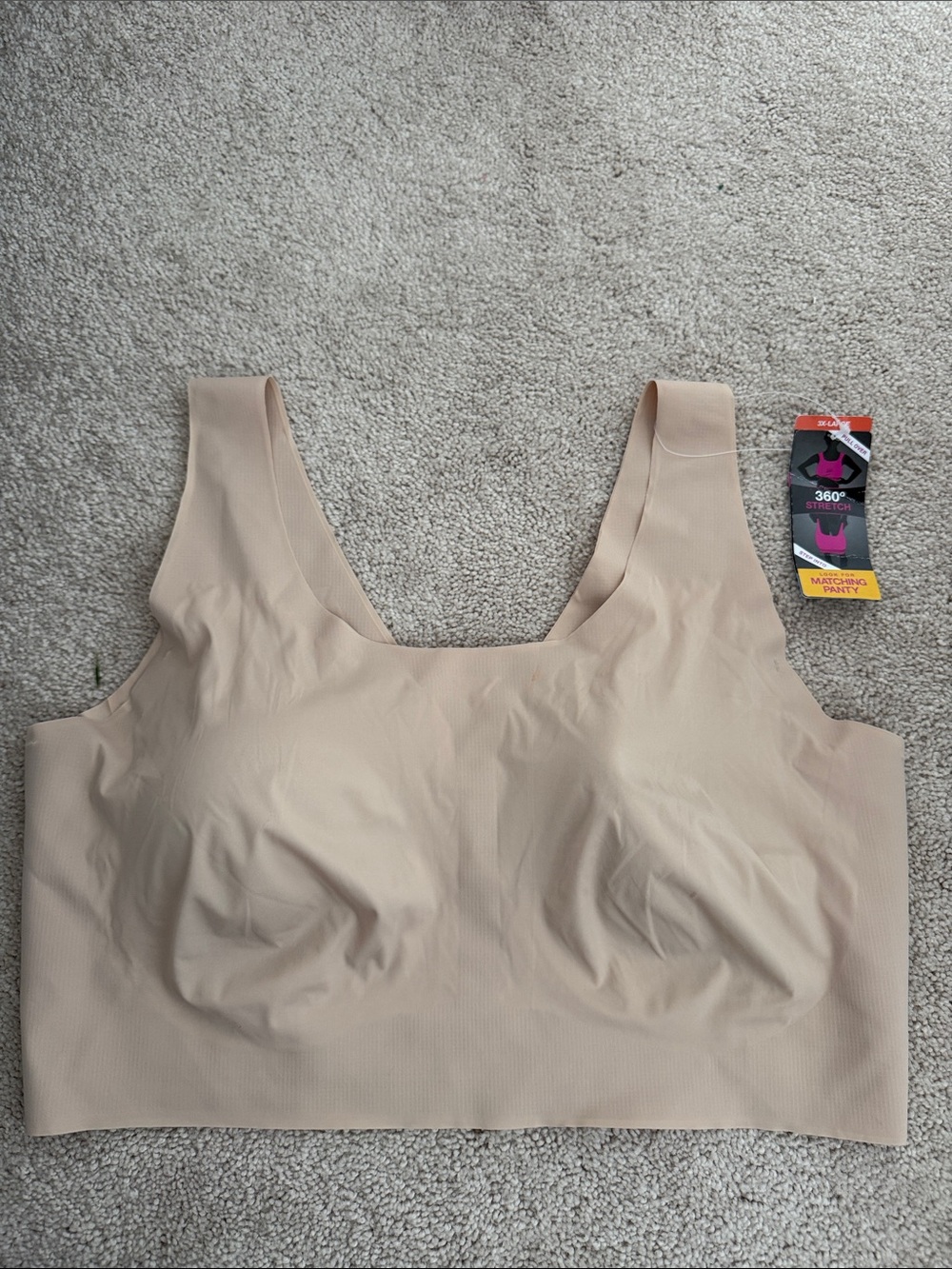 Bali 3x Nude Seamless Comfort Wireless Bra - Stretch Support NWT